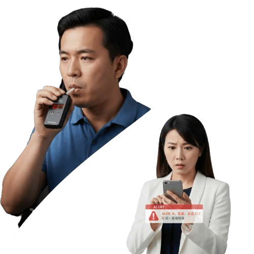 藍芽酒測器車隊管理 - 酒測通知主管